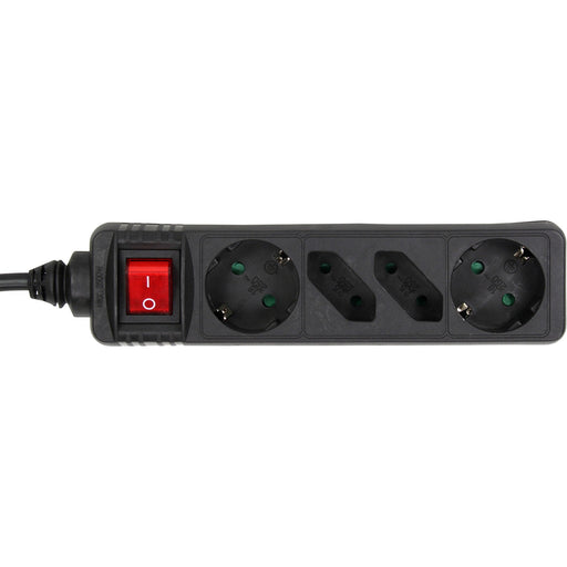 EAN 4043718188093 - InLine 16445S base múltiple 5 m 2 salidas AC Negro imagen 2
