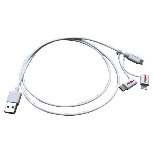 EAN 7611990161379 - ROLINE 11.02.8329 cable USB USB 2.0 1 m USB A Micro-USB B Blanco imagen 1