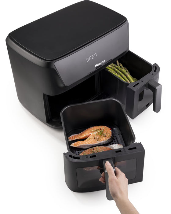 EAN 3838783014481 - Hisense HAF2700DCD Doble 11 L Independiente 2700 W Freidora de aire caliente Negro imagen 13