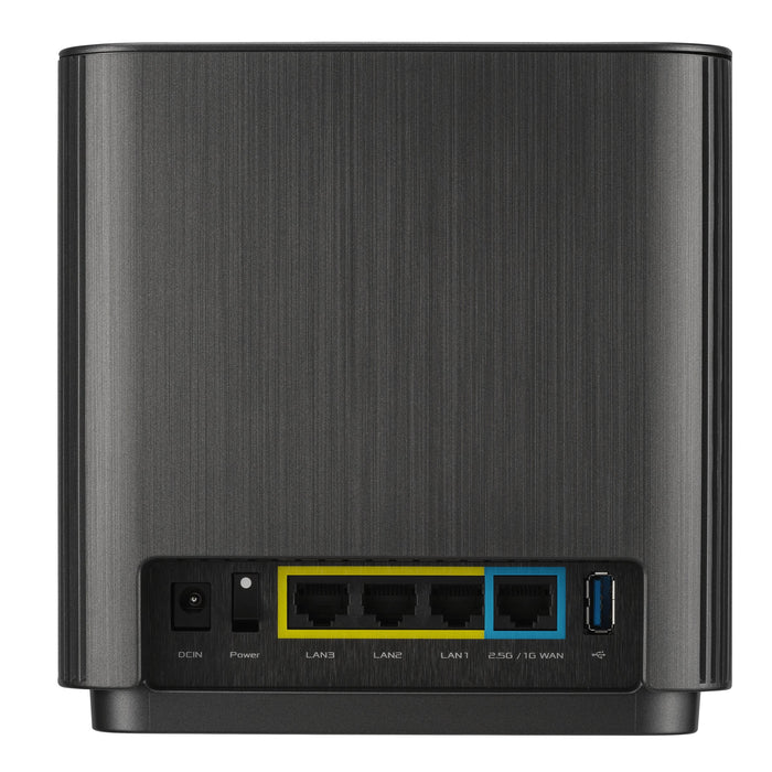 EAN 4711081743958 - ASUS ZenWiFi AX (XT9) AX7800 2er Set Schwarz Tribanda (2,4 GHz/5 GHz/5 GHz) Wi-Fi 6 (802.11ax) Negro 4 In imagen 3