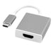 EAN 7611990141678 - ROLINE 12.03.3210 adaptador de cable de vídeo 0,1 m USB Tipo C HDMI Plata imagen 1