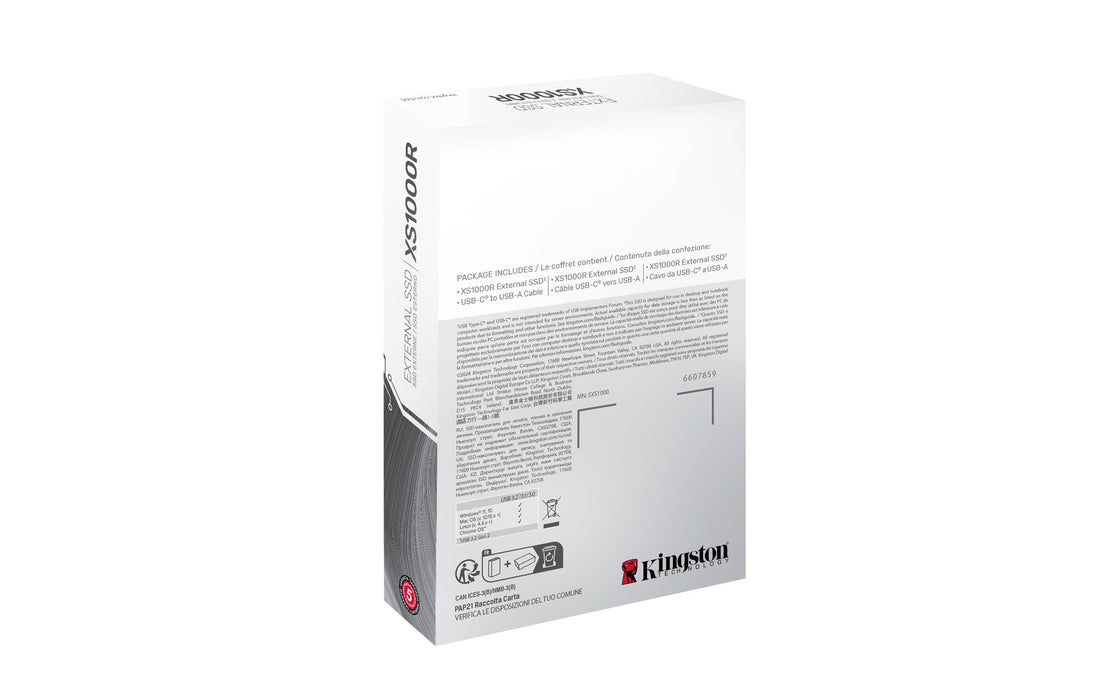 EAN 0740617341782 - Kingston Technology XS1000 Red USB Tipo C 3.2 Gen 2 (3.1 Gen 2) imagen 6