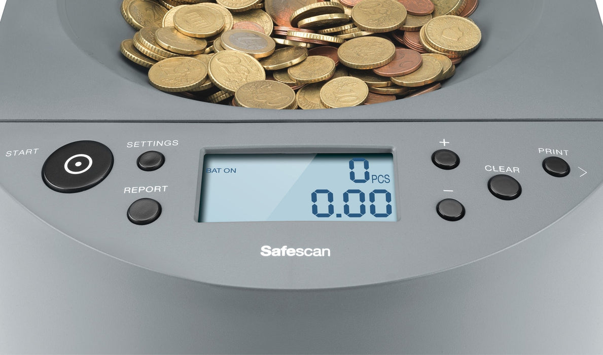 EAN 8717496336347 - Safescan 1450 Contador de monedas Gris imagen 4