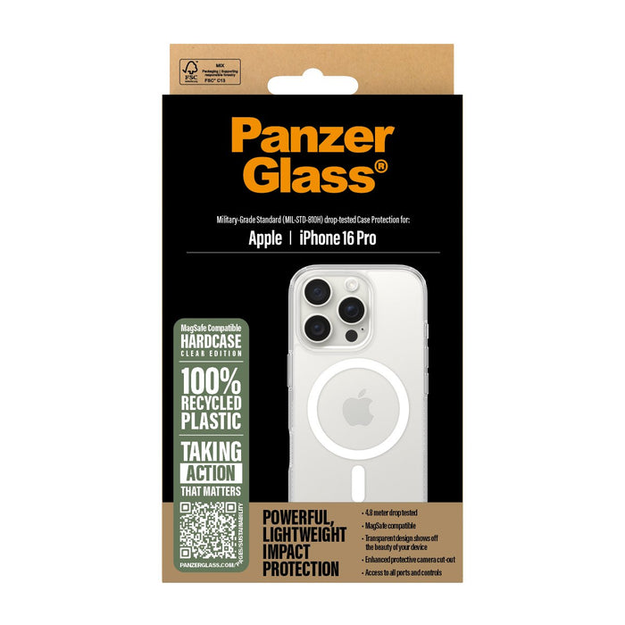 EAN 5715685003158 - PanzerGlass ® HardCase Transparent w. White MagSafe iPhone 16 Pro funda para teléfono móvil Transparente imagen 3