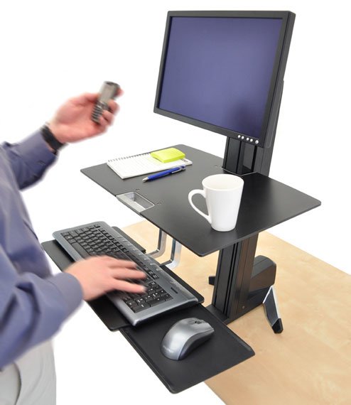 EAN 698833022209 - Ergotron WorkFit-S, Single HD with Worksurface+ Negro Carro para administración de tabletas imagen 2