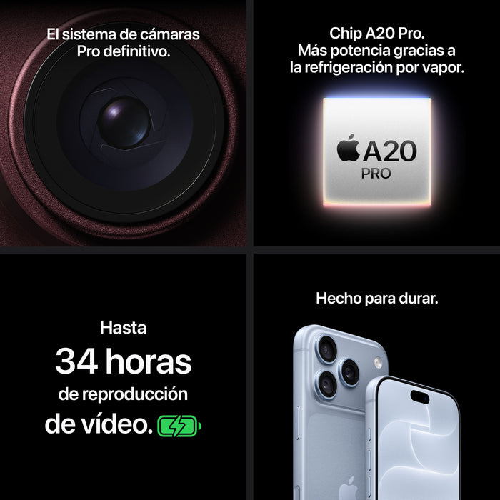 EAN 0195951416014 - Apple iPhone 18 Pro 16 cm (6.3") SIM doble iOS 27 5G USB Tipo C 4056 mAh imagen 8