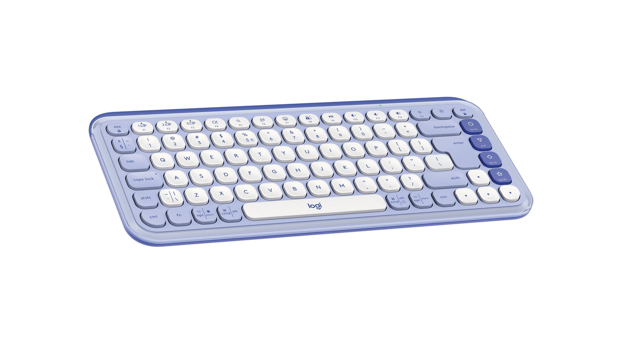 EAN 5099206127586 - Logitech 920-013074 teclado Universal Bluetooth QWERTY Internacional de EE.UU. Lila, Blanco imagen 4