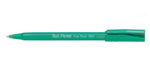 EAN 3474370150042 - Pentel R50 Bolígrafo retráctil con clip Verde 1 pieza(s) imagen 1
