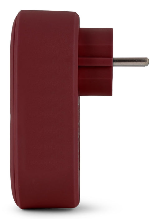 EAN 5999097985442 - Entac EPAG-1EE-2USB-BR adaptador de enchufe eléctrico Tipo F Borgoña imagen 4