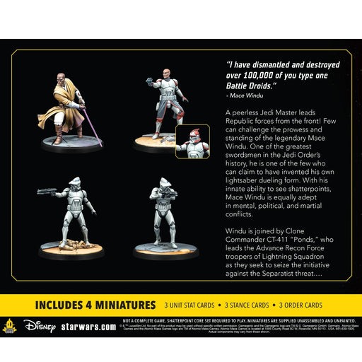 EAN 0841333122362 - Asmodee Star Wars: Shatterpoint - This Party's Over: Mace Windu Squad Pack Figura imagen 2
