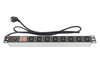 EAN 4014619666324 - Alcasa GC-N0074 unidad de distribución de energía (PDU) 8 salidas AC 1U Negro, Acero inoxidable imagen 1