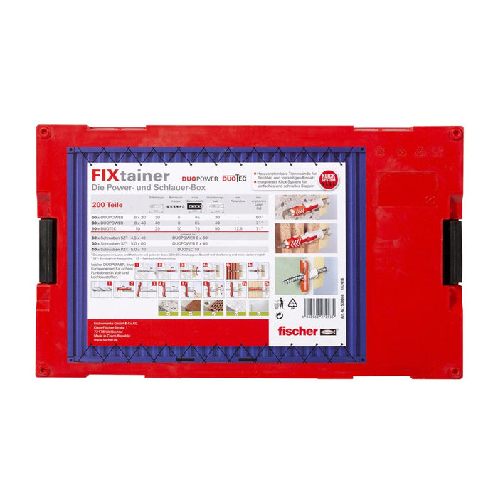 EAN 4048962272635 - Fischer FIXtainer-DUOPOWER/DUOTEC 200 90 pieza(s) Anclaje de expansión imagen 4