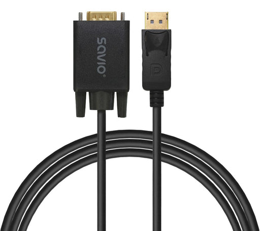EAN 5902768707892 - Savio Cl-203 1,8 m DisplayPort VGA (D-Sub) Negro imagen 2