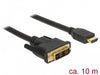 EAN 4043619855872 - DeLOCK 85587 adaptador de cable de vídeo 10 m HDMI tipo A (Estándar) DVI-D Negro imagen 2
