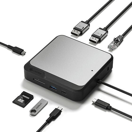 EAN 9350784025524 - ALOGIC DUCD2 base para portátil y replicador de puertos Alámbrico USB 3.2 Gen 2 (3.1 Gen 2) Type-C Gris,  imagen 3