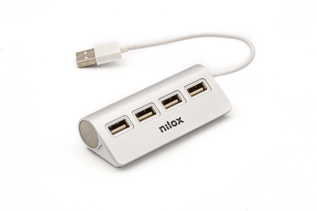 EAN 8436556148453 - Nilox HUB 4 PORTE USB 2.0 ALLUMINIO 480 Mbit/s Gris imagen 6