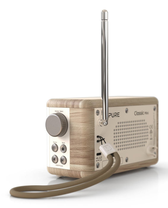 EAN 759454301682 - Pure DAB+ Radio Classic Mini Portátil Digital Crema de color, Madera imagen 4