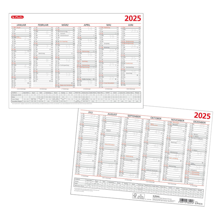 EAN 4008110384016 - Herlitz 50047888 calendario Mesa imagen 1