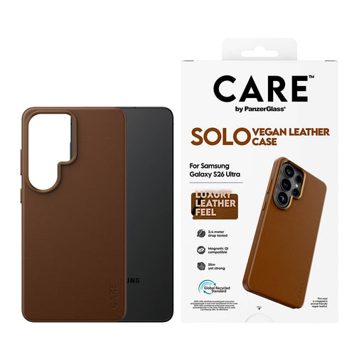 EAN 5715685037955 - PanzerGlass CARE™ by ® Solo Case Brown w. Qi Samsung Galaxy S26 Ultra funda para teléfono móvil Marrón imagen 2