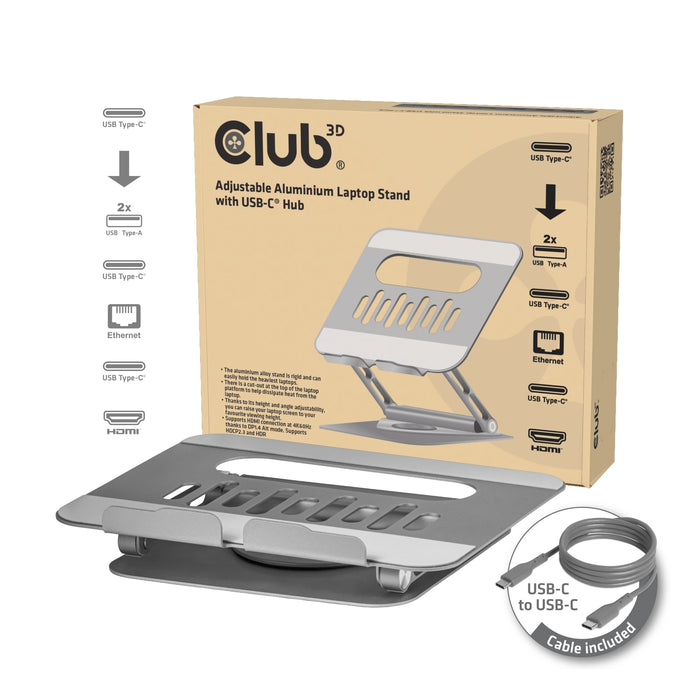 EAN 8719214473754 - CLUB3D CSV-2554 soporte para ordenador portátil Gris imagen 1