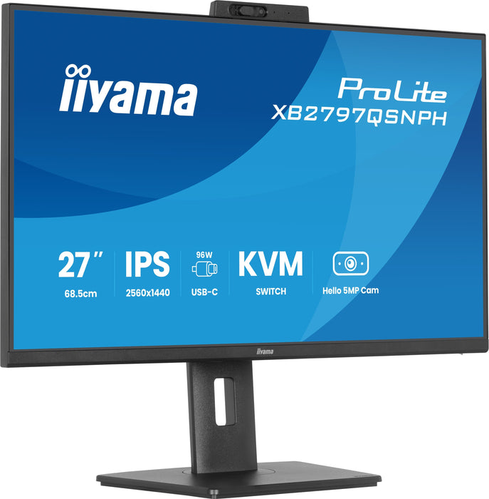 EAN 4948570125975 - iiyama ProLite XB2797QSNPH-B1 27IN IPS LCD 4MS 2560X1440 350CD/M2 HDMI/DP/USB 2 pantalla para PC 68,6 cm  imagen 5