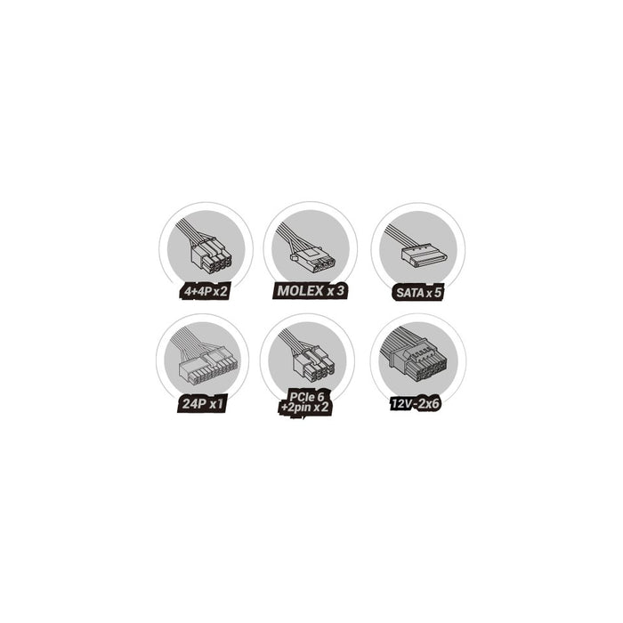 EAN 8435693114161 - Mars Gaming MPB750PSI unidad de fuente de alimentación 750 W 24-pin ATX ATX Blanco imagen 10