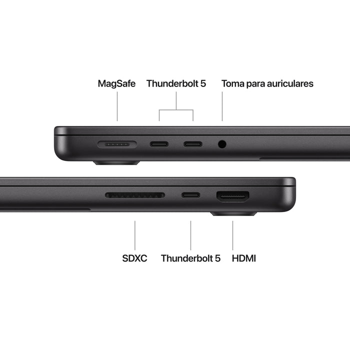 EAN 195949875915 - Apple MacBook Pro Apple M M4 Max Portátil 36,1 cm (14.2") 36 GB 1 TB SSD Wi-Fi 6E (802.11ax) macOS Sequoia imagen 7