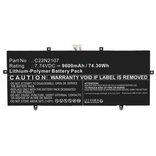 EAN 5715063125786 - CoreParts MBXAS-BA0330 refacción para laptop Batería imagen 1