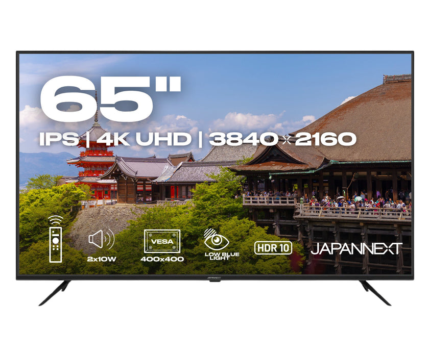 EAN 4589511188835 - JAPANNEXT JN-IPS650UHD60F pantalla para PC 165,1 cm (65") 3840 x 2160 Pixeles 4K Ultra HD LCD Negro imagen 2