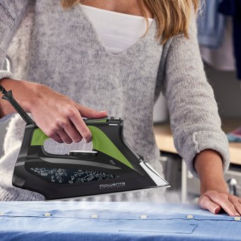 EAN 4210101975749 - Rowenta DW6330 Eco Intelligence Plancha vapor-seco Microsteam 400 HD soleplate 2500 W Negro, Verde imagen 5