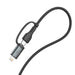 EAN 5903108680363 - 3MK 5903108680363 cable USB USB 2.0 1 m USB A/USB C USB C/Lightning 0,48 Gbit/s 60 W Negro imagen 10