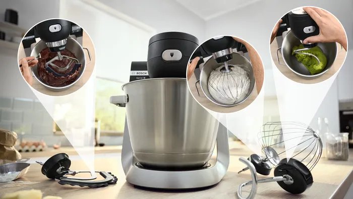 EAN 4242005424719 - Bosch Serie 6 MUMS6ZS34 robot de cocina 1600 W 5,5 L Negro, Acero inoxidable imagen 9
