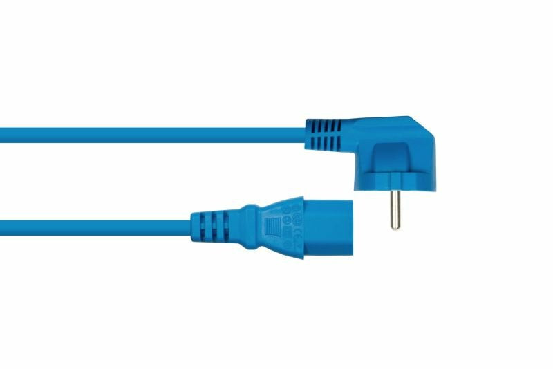 EAN 4066857002211 - Kabelmeister SK0130-B010 cable de transmisión Azul 1 m Enchufe tipo E+F C13 acoplador imagen 2