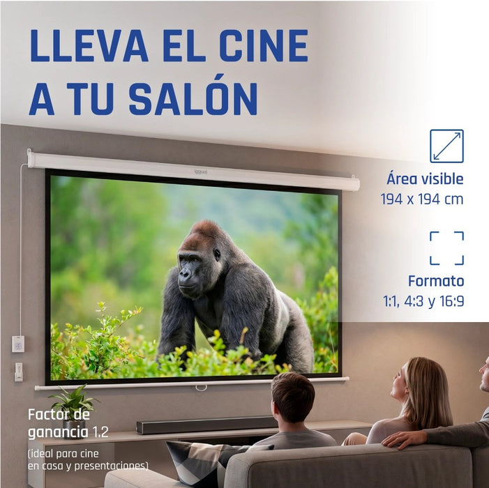 EAN 8435364308929 - iggual PSIES200 pantalla de proyección 2,82 m (111") 1:1 imagen 4