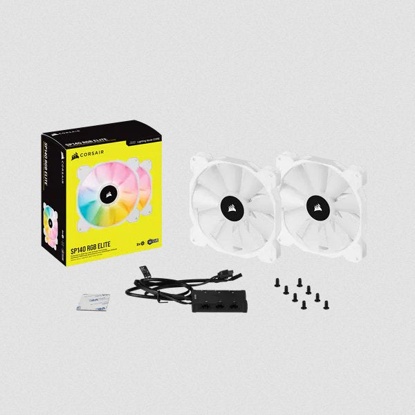 EAN 0840006637790 - Corsair SP140 RGB ELITE Carcasa del ordenador Ventilador 14 cm Blanco 2 pieza(s) imagen 10