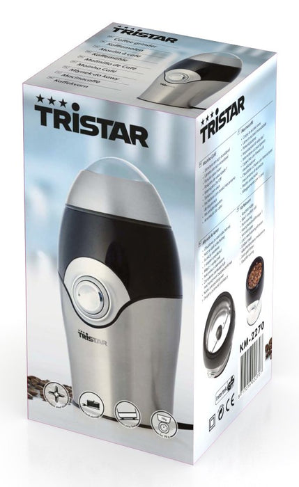 EAN 8713016022707 - Tristar KM-2270 molinillo de café 150 W Negro, Acero inoxidable imagen 4