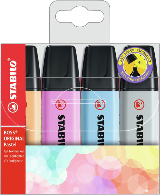 EAN 4006381567374 - STABILO Boss Original Pastel marcador 4 pieza(s) Punta de cincel Multicolor imagen 1