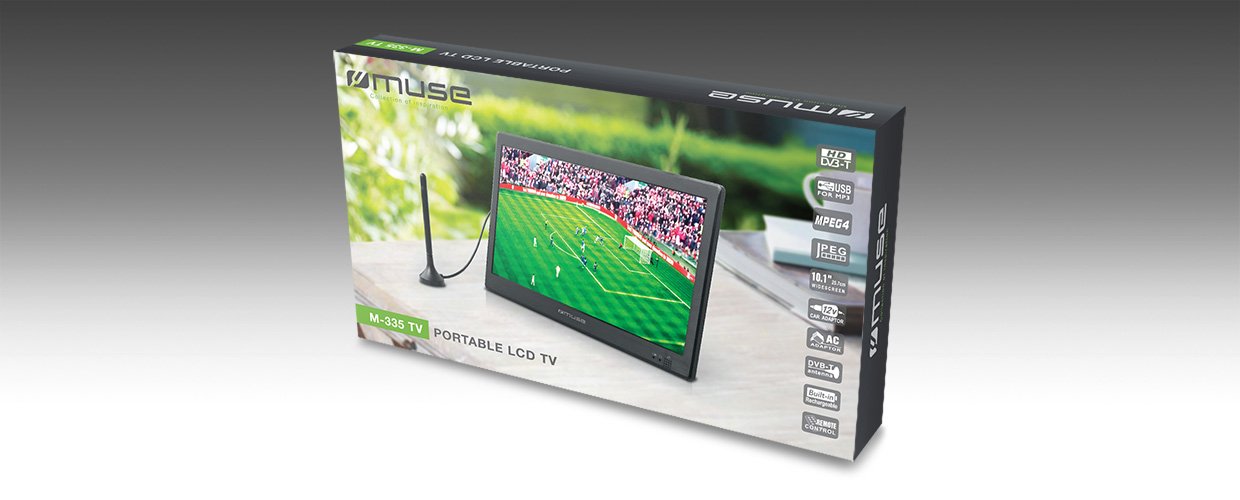 EAN 3700460205638 - Muse M-335 TV TV portátil Negro 25,6 cm (10.1") TFT imagen 3