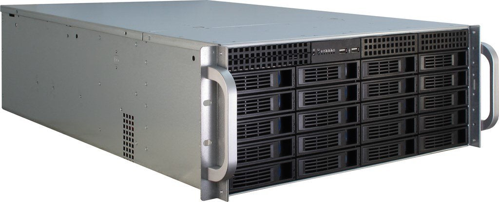 EAN 4260133126428 - Inter-Tech IPC 4U-4420 Estante Azul, Acero inoxidable imagen 1