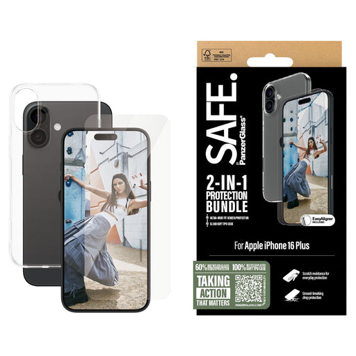 EAN 5715685003554 - PanzerGlass SAFE. by ® 2-in-1 Protection Bundle iPhone 16 Plus Protector de pantalla Apple 1 pieza(s) imagen 2