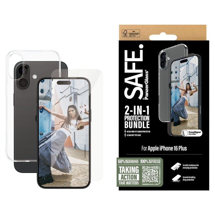 EAN 5715685003554 - PanzerGlass SAFE. by ® 2-in-1 Protection Bundle iPhone 16 Plus Protector de pantalla Apple 1 pieza(s) imagen 2