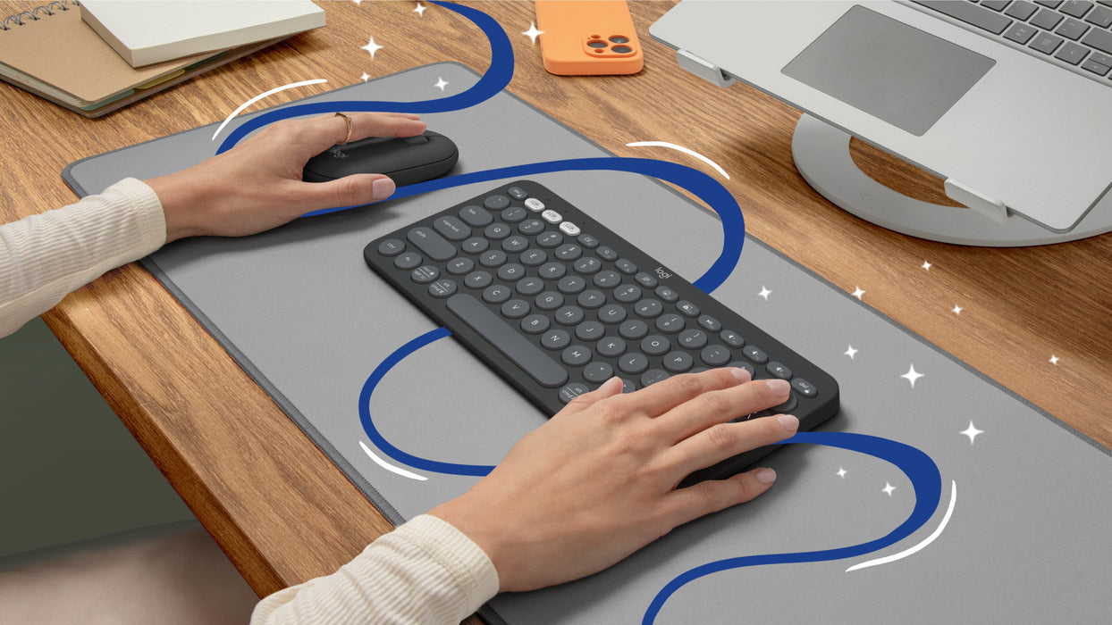 EAN 5099206115712 - Logitech 920-012257 teclado Ratón incluido Universal RF Wireless + Bluetooth QWERTY Nórdico Grafito imagen 9