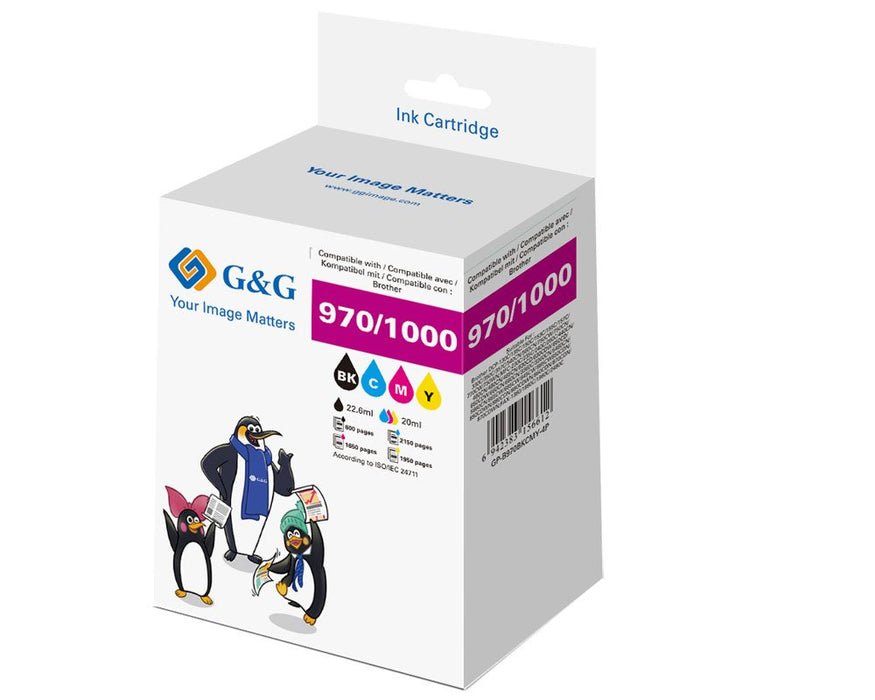 EAN 6942383156612 - G&G 14880 cartucho de tinta 4 pieza(s) Compatible Cian, Amarillo, Magenta, Negro imagen 2