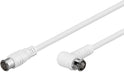 EAN 4040849673504 - Goobay 67350 cable coaxial 5 m F plug Blanco imagen 1
