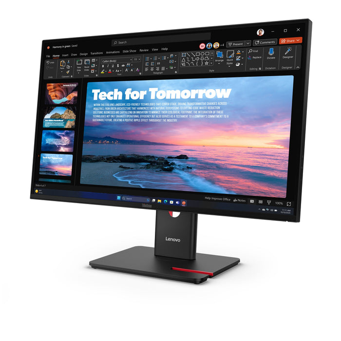 EAN 0198156756008 - Lenovo ThinkVision T27QD-40 pantalla para PC 68,6 cm (27") 2560 x 1440 Pixeles Wide Quad HD LED Negro imagen 2