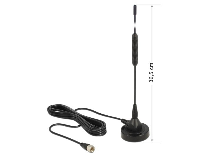 EAN 4043619124121 - DeLOCK 12412 antena para red Antena omnidireccional Tipo F 0 dBi imagen 1