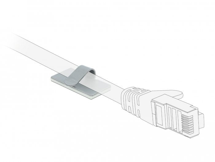 EAN 4043619601844 - DeLOCK 60184 abrazadera para cable Acero satinado 10 pieza(s) imagen 3