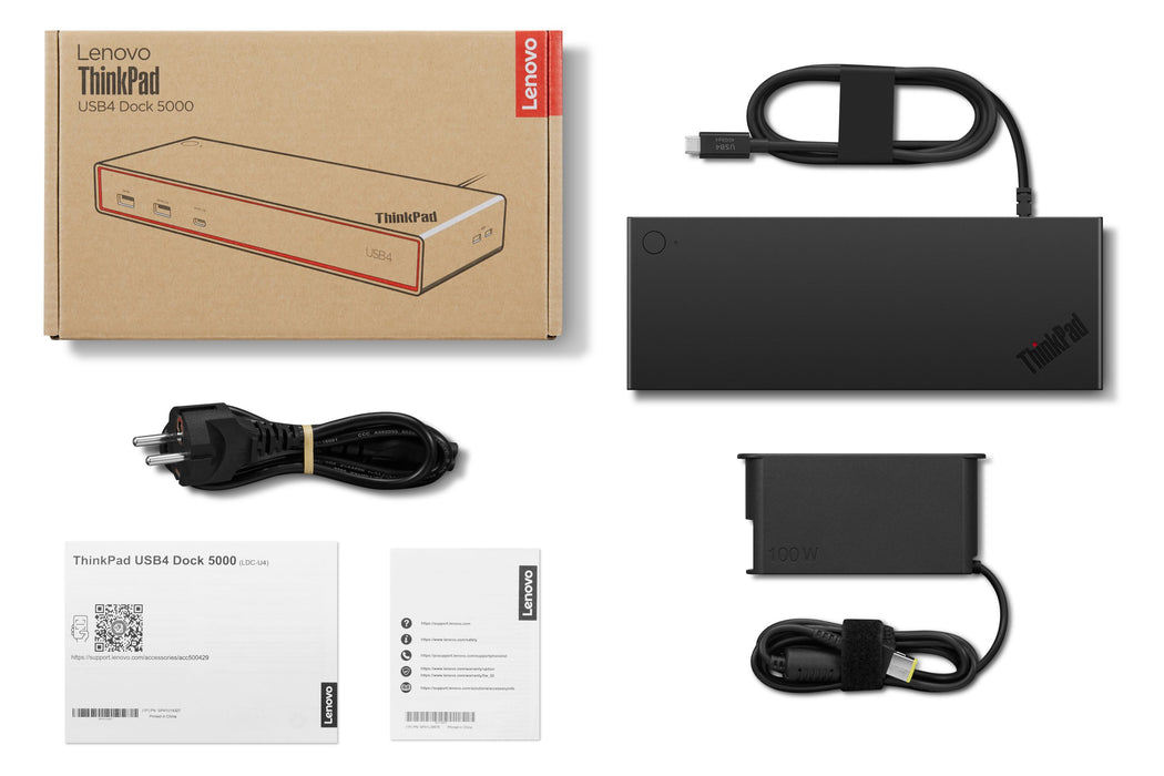 EAN 5715328316133 - Lenovo ThinkPad USB4 Dock 5000 Alámbrico Negro imagen 14