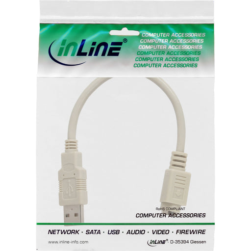 EAN 4043718014149 - InLine 33102 cable de serie Beige 0,2 m 6-p Mini-DIN USB A imagen 2