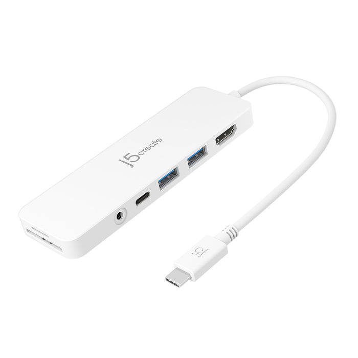 EAN 4712795086027 - j5create JCD373 USB 3.2 Gen 1 (3.1 Gen 1) Type-C Blanco imagen 1